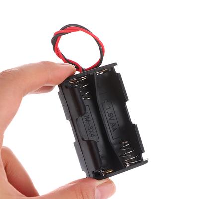 Porte-piles AA de haute qualité 6V pour 4 piles AA Noir Boîtier pour piles AA