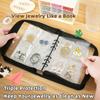 8cm Thick Jewelry Storage Book: Dustproof & Anti-oxidation PVC, Securely Holds Earrings & Bracelets