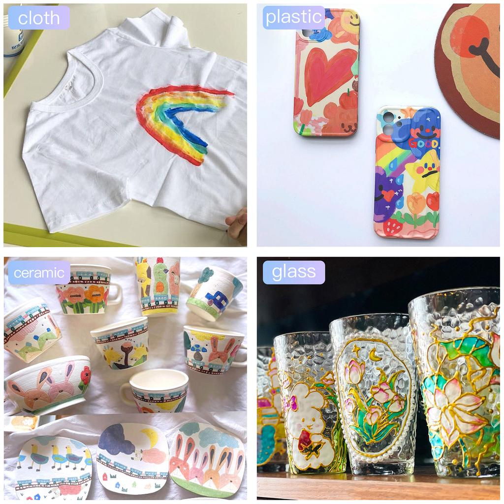 24 Pack  Acrylic Paint Markers Vibrant Color Assortment Dual Tip Quick Dry Non Toxic for Kids Adult DIY Art and Craft