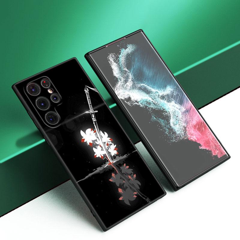 Anime Vagabond Black Silicone Phone Case For Samsung Galaxy S23 S21 S20 FE S24 S22 Ultra S10E S10 S9 S8 Plus