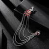 Alloy Peacock  Tassel Ceremony Banquet Corsage  Jewelry Clothing Accessory Vintage Brooch Men Women Brooch