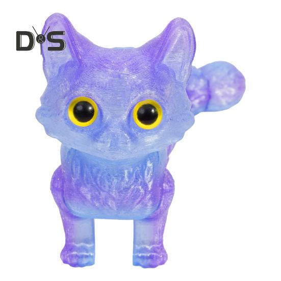 

3D-печатная игрушка для кошек с гибкими суставами, шарнирная модель кошки для взрослых, 3D-печатные игрушки для животных, игрушки-фиджет для домашнего офиса, декора класса E