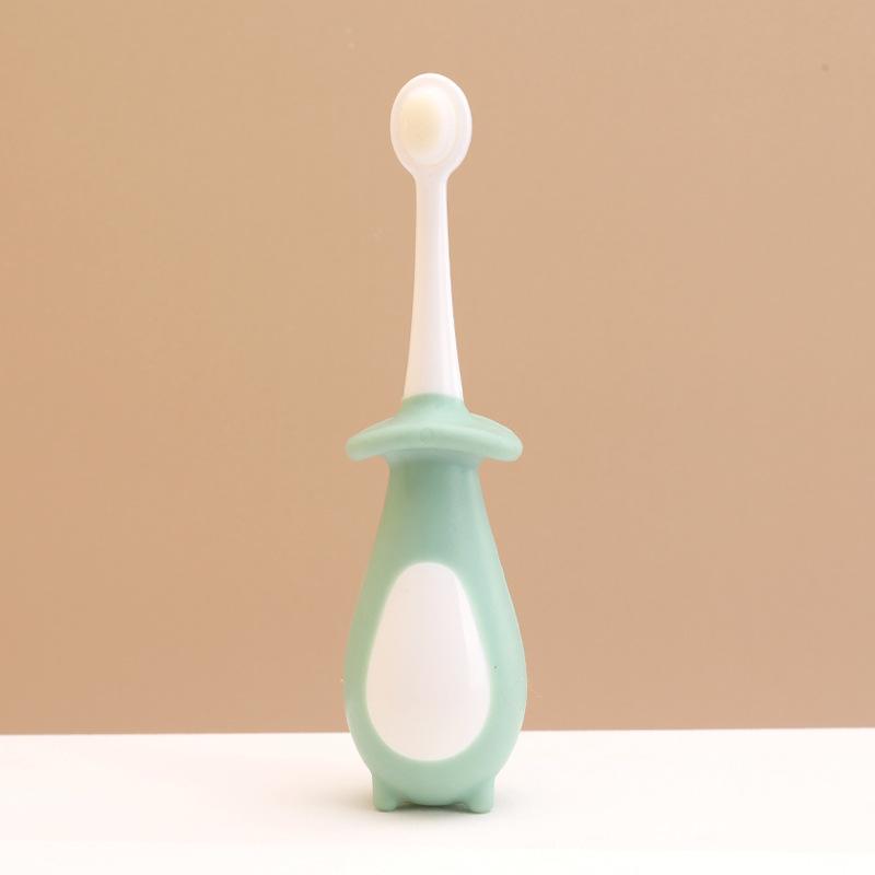 

Ультрамягкая зубная щетка Высокое качество Детская зубная щетка Зубная щетка 360° Зубная нить Мальчики Девочки Гигиена полости рта зелёный