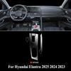 Für Hyundai Elantra 2025 2024 PPF Schutzfolie Zubehör Innen transparentes TPU Navigation Schalthebel Panel Mittelkonsole