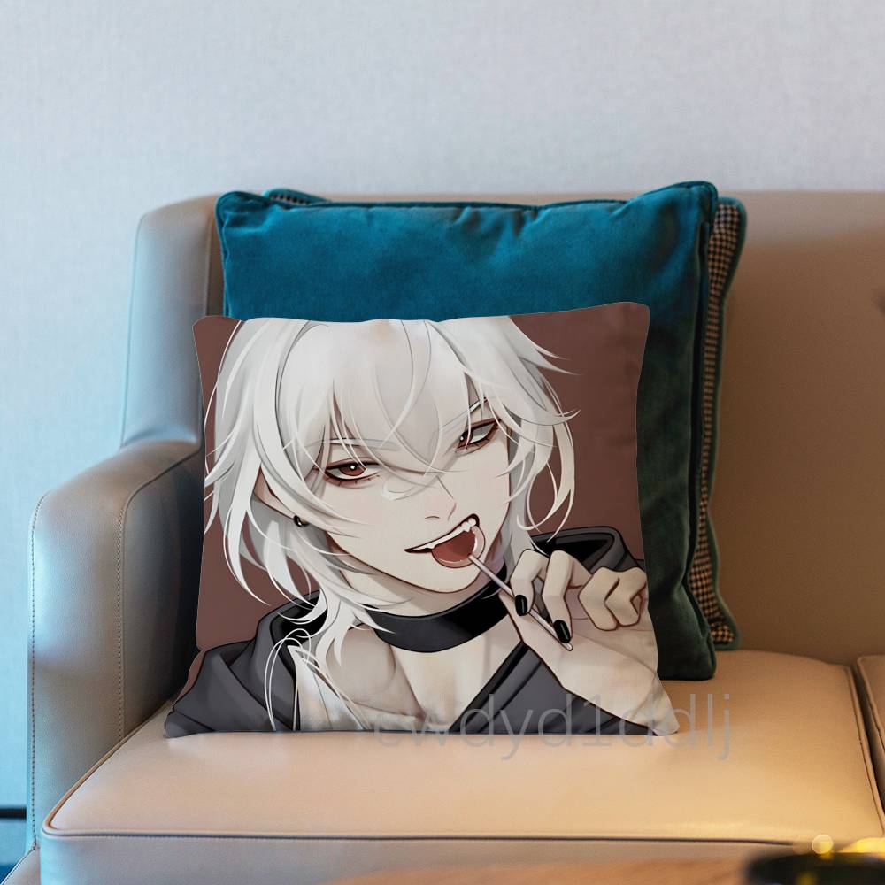 Casper A Date With Death Pillow Case Short Plush Sofa Decorative Gift Home Doublesided Printing Cushio