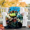 Coperta stampata a tema I Croods - Perfetta per divano, letto, viaggi e uso all'aperto | Lavabile in lavatrice, accogliente e resistente.