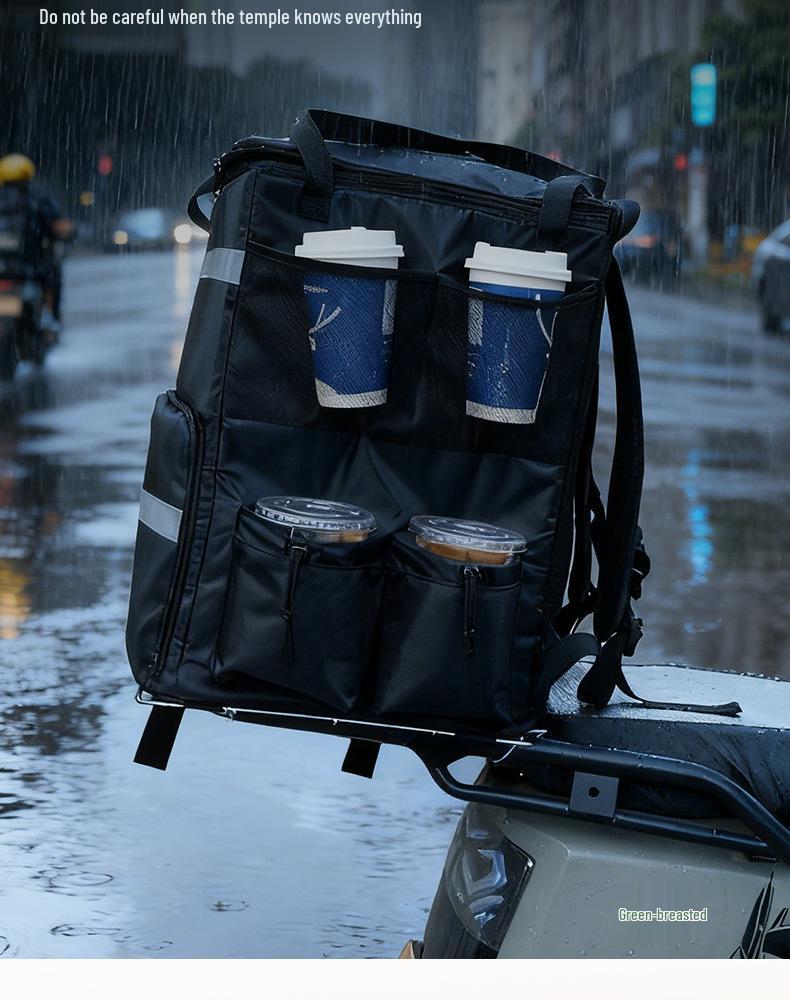 Large Insulated Waterproof Backpack for Pizza Delivery