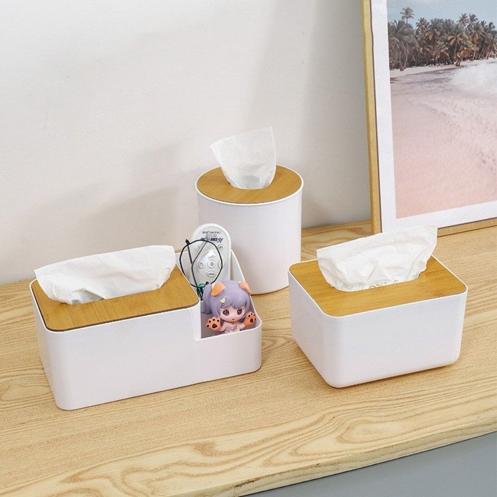 Multi-Function Tissue Box Japanese Style Tissue Holder Home Accessory Napkin Holder  Desktop