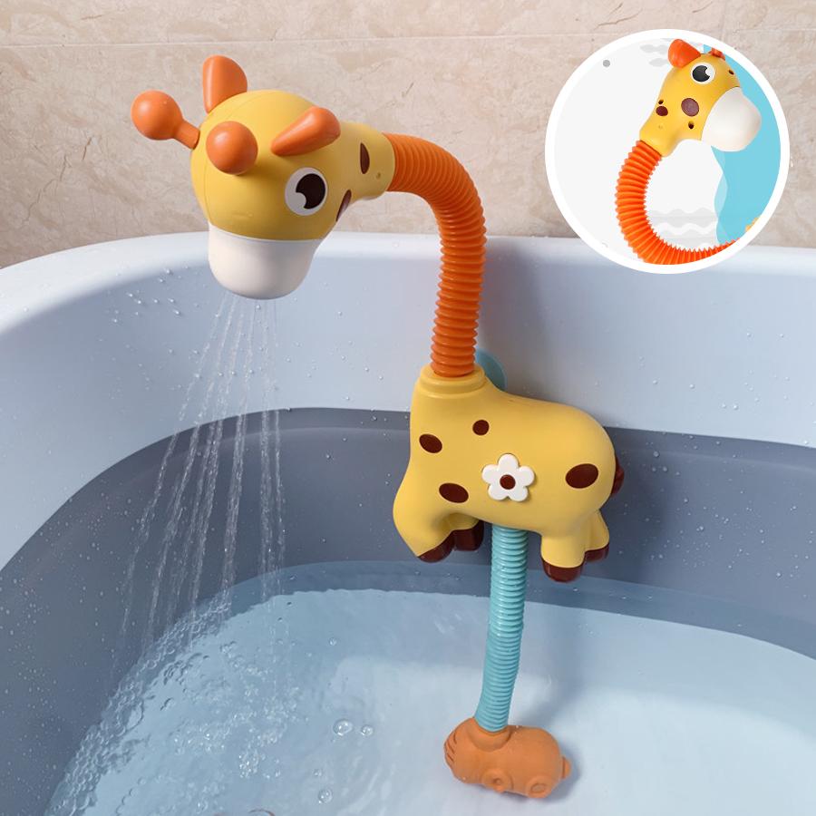 Deer Sprinkler Shower, Giraffe Scalable 360 Degree Rotating Children's Shower, Shower, and Water Playing Toy
