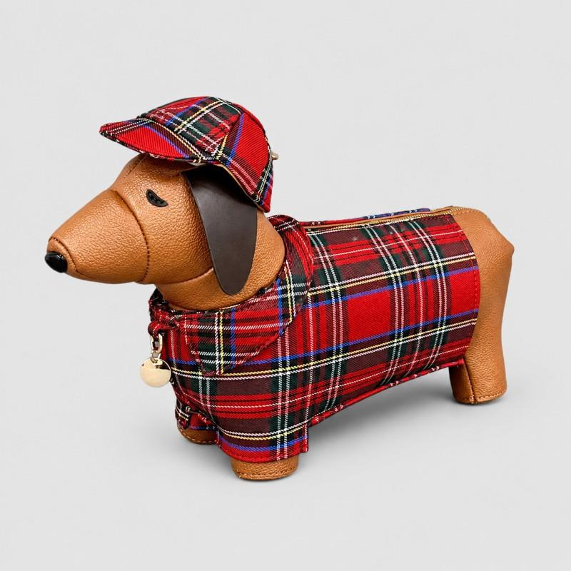 Creative Houndstooth Dog Shape Handbag Stylish