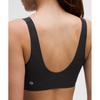 Lululemon Glow Up  Bra  Medium sUpport  B C CUp Snake struCture emBoss BlaCk