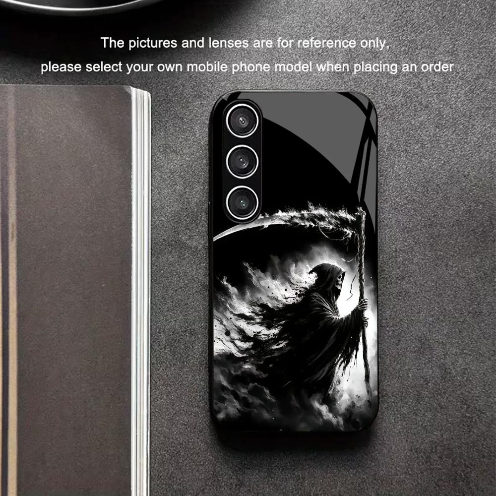 Game Anime Death Deity Exquisite PhoneCase Glass PhoneCase for Samsung Galaxy S26 S25 S24 S23 S22 FE Ultra Plus Dropresistant