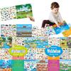 Over 200Pcs Children Scenes Stickers Reusable Diy Puzzle Montessori Material Busy Book Education Learning Toys For Kids Gifts
