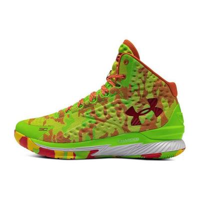 Sour Patch Kids x Curry 1 Retro Candy Reign 2022 Herren Sneaker Grün Hyper-Grün Team-Orange 3026196-300