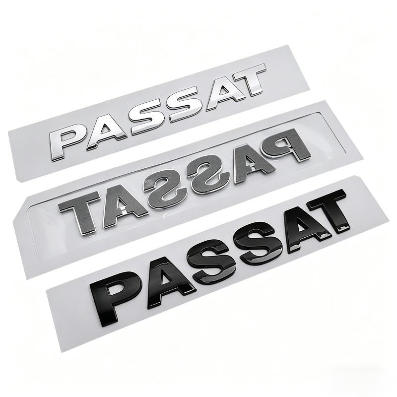 Passat Car Sticker, Rear Emblem Modification, Abs Car Emblem Sticker, 3d Custom Car Decal
