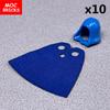 10sets MOC Blocks Cape Hood Folded Down Helmet 15428 30381 Ideal For 4cm Figures Construction Bricks Playthings Children's Dolls Gifts