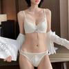 Thin Small Chest Push-up Lace Underwear To Prevent Sagging French Sexy No-wire Bra Set