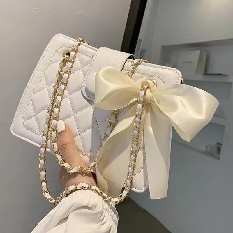Hundred Chain Women's Bags  Fashion Ladies Shoulder Bags Girls Crossbody Bag Lombard Decoration PU Material