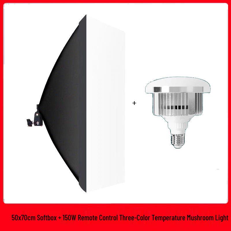 E27 Screw Base Softbox Light Kit for Photo Studio and Live Streaming