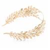 Greek Leaf Shape Hair Hoop Luxurious Model Show Tiaras Bride Styling Headwear