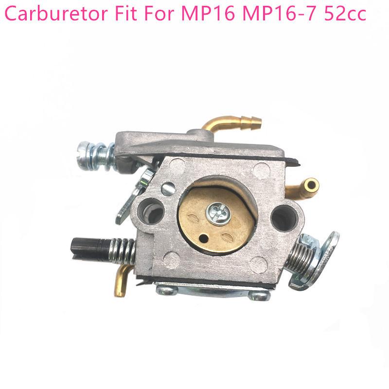 New Carburetor Fit For MP16 MP16-7 52cc Chaaw Carb 2 Stroke Engine 4500 5200 5800 Chaaw Garden Tools tube