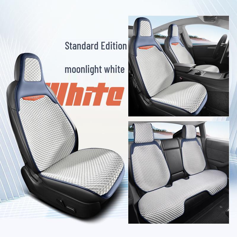 Universal Four-Season Car Seat Cushion: New Energy One-Piece Saddle Cover with Half-Wrap Design