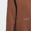 Adidas Solid Color Fleece Sports Casual Crew Neck Long Sleeve Sweatshirt Women Sweatshirt Brown IX6792