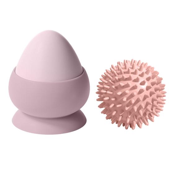 2Pcs/Set Silicone Massage Ball Set Foot/Hand/Back/Waist Fitness Muscle Relaxation Adsorption Massage Ball Plantar Fasciitis Myofascial Relaxation Pain
