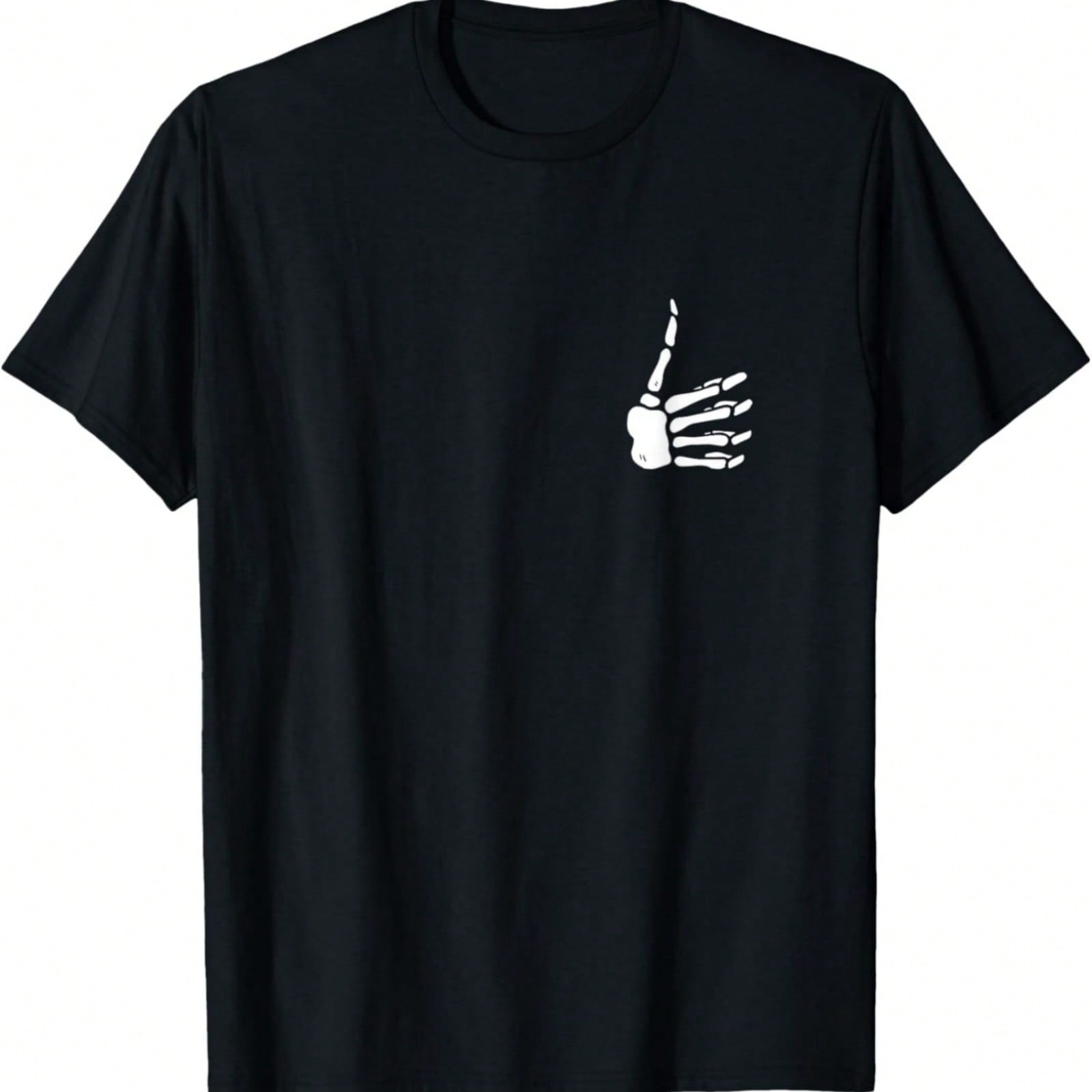 Skeleton Hand Thumbs Up Pocket Skeleton Bones Thumbs Up T-Shirt S