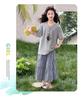 Girls' Half Length Skirt Set Summer 2026 New Style Girls' Big, Middle, Middle School Girls' Loose T Skirt Two Piece Set