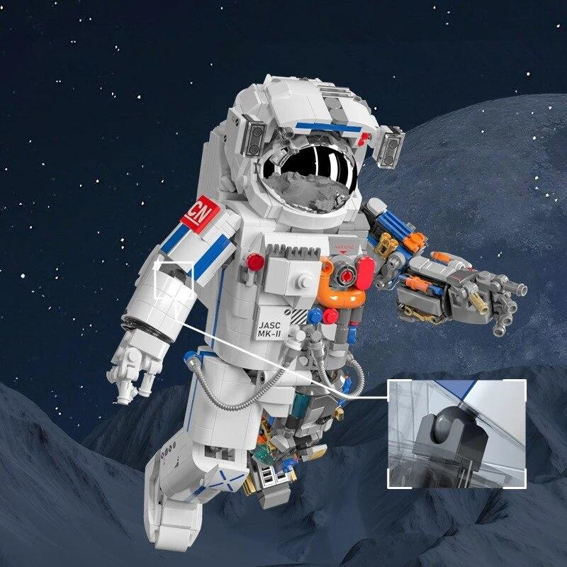 MOC Aerospaces Astronaut Rocket V Launch Space Station Spacecrafts City Building Blocks Classic Model Bricks Kits Ideas