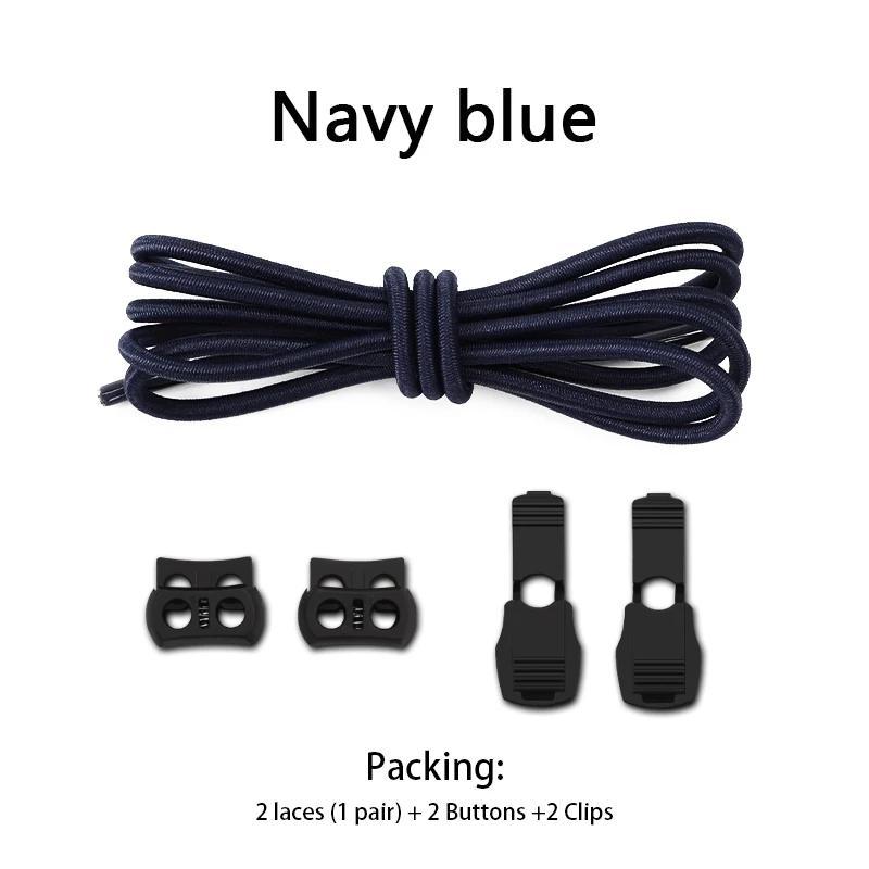New Elastic Sneakers Laces Without Ties Lock Shoe Laces Adult Kids Tennis Round Shoelaces Rubber Bands for Shoes Accesories