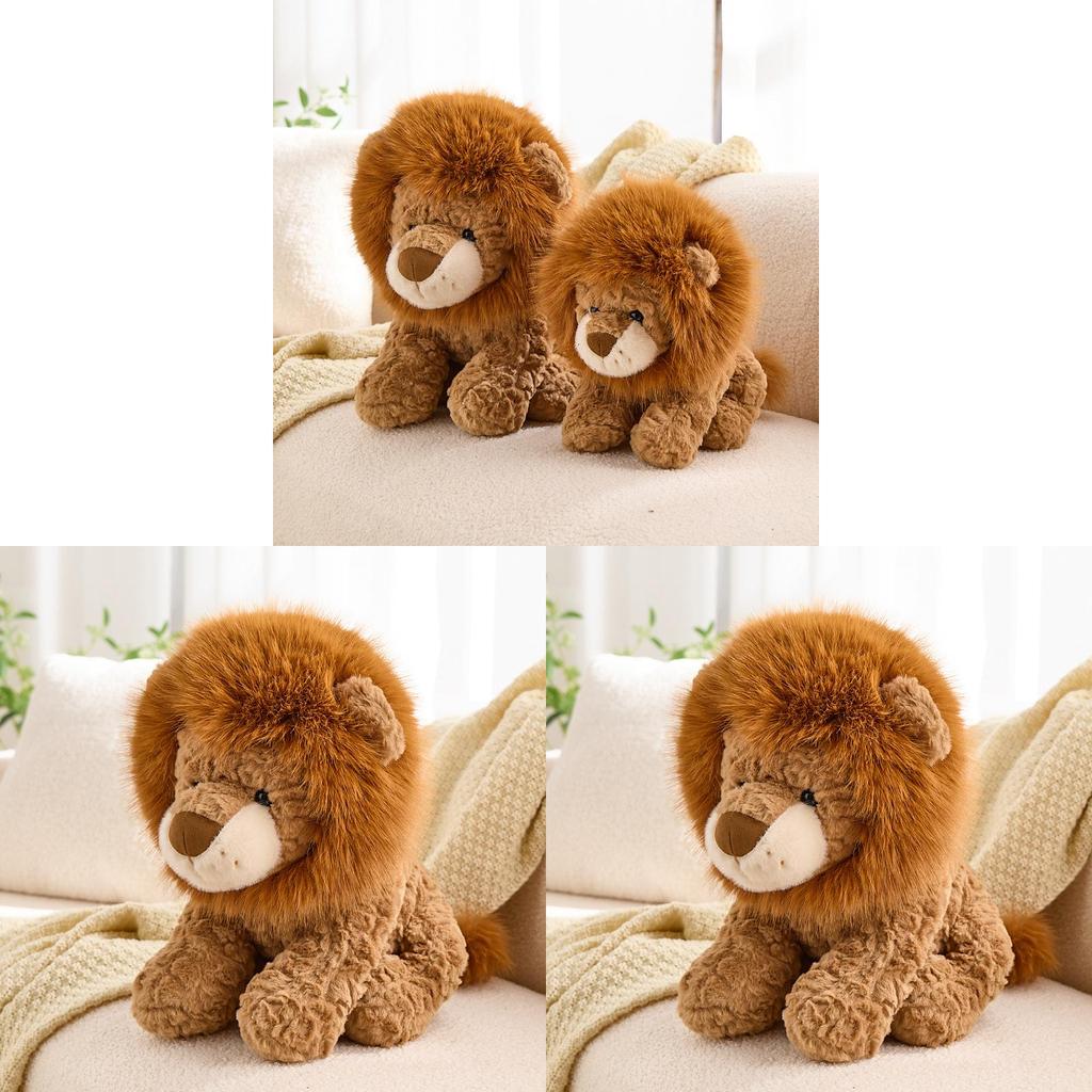 Ruyi Lion Plush Toy Animal Figurine Soft Stuffed Animal For Kids And Collectors