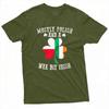 Mostly Polish And A Wee Bit Irish Shamrock Flag Funny TShirt Casual Ethnic Pride Graphic Tee St Patricks Day Casual Unisex Tops