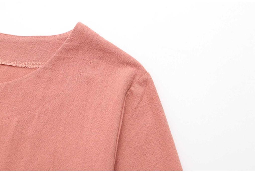Sommer-Zweiteiler für Frauen mittleren Alters: Kurzarm-T-Shirt und Freizeithose, reine Baumwollmischung, leicht und stilvoll.