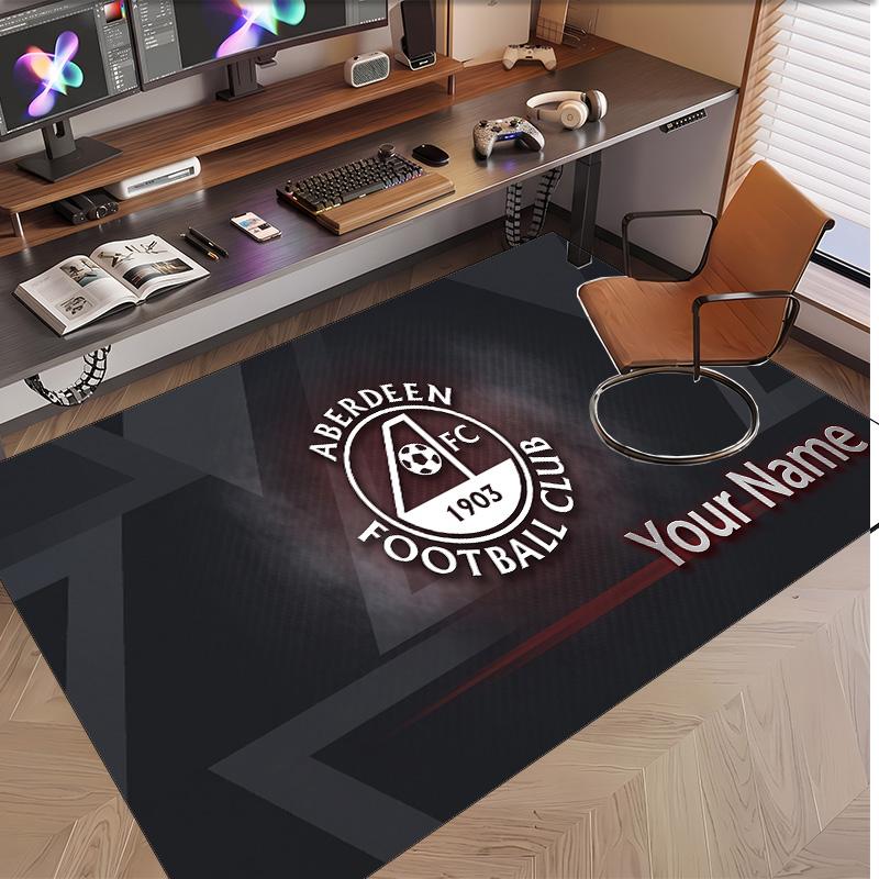 Personalized Crystal Velvet Carpet Aberdeen FC Pattern Non Slip Floor Rug