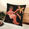 Mexico Artist Susan Cushion Cover Silky Short Plush Home Sofa Cushion Cover - Invisible Zipper Home Decoration