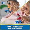 Paw Patrol Marshall and Daring Danny X Action Figure Set with Skateboard for Kids 3+