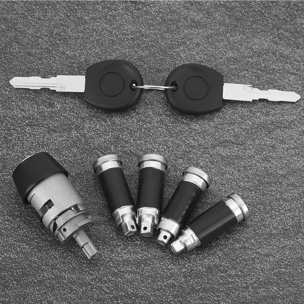 Ignition Lock Cylinder & Key Fit for Transporter T4 Caravelle 1990 2003 357905855A