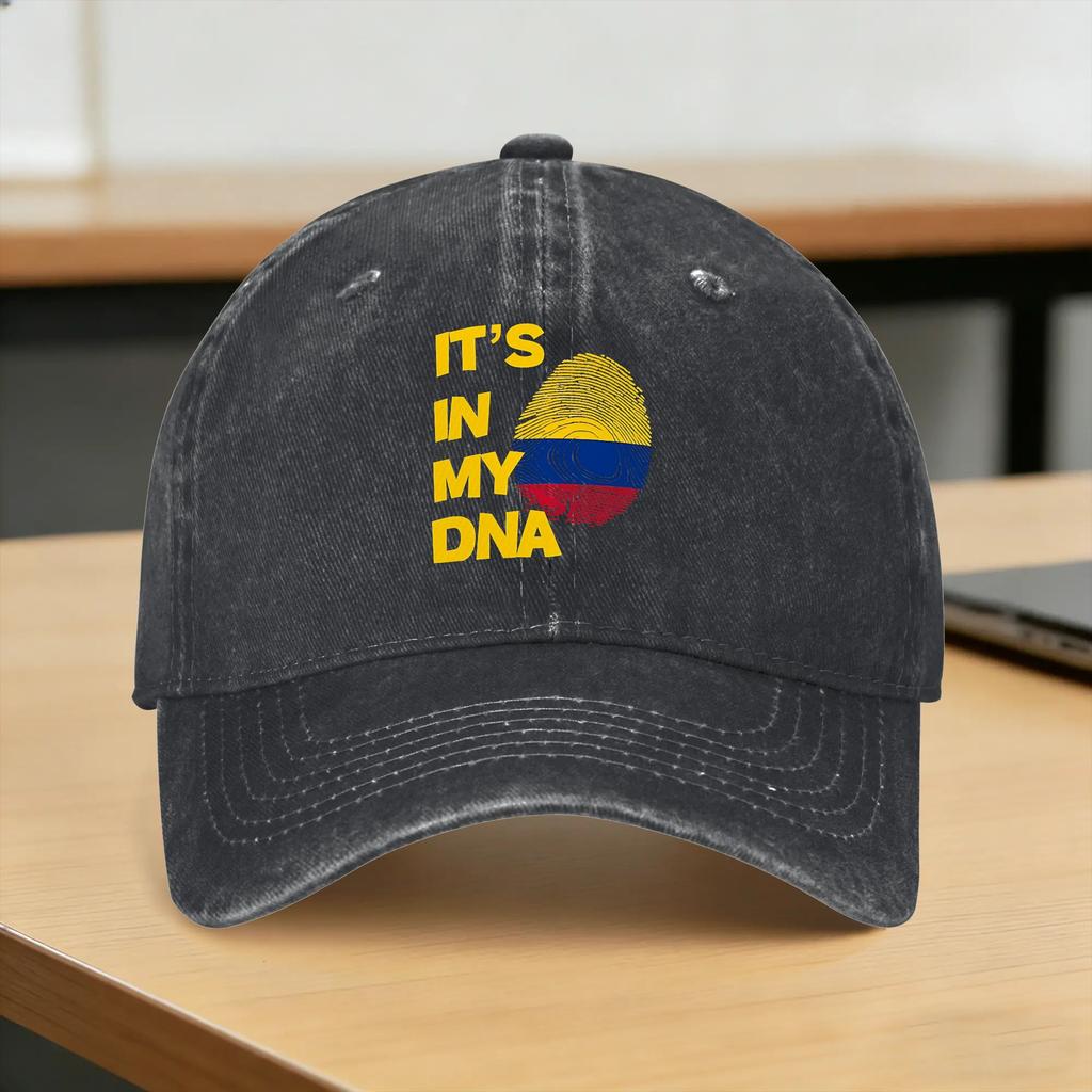Baseball Cap Colombia Flag Fingerprint Summer yk Cute Hip Hop Hats Unisex Adult Design Hunting Camping Wholesale Baseball Caps