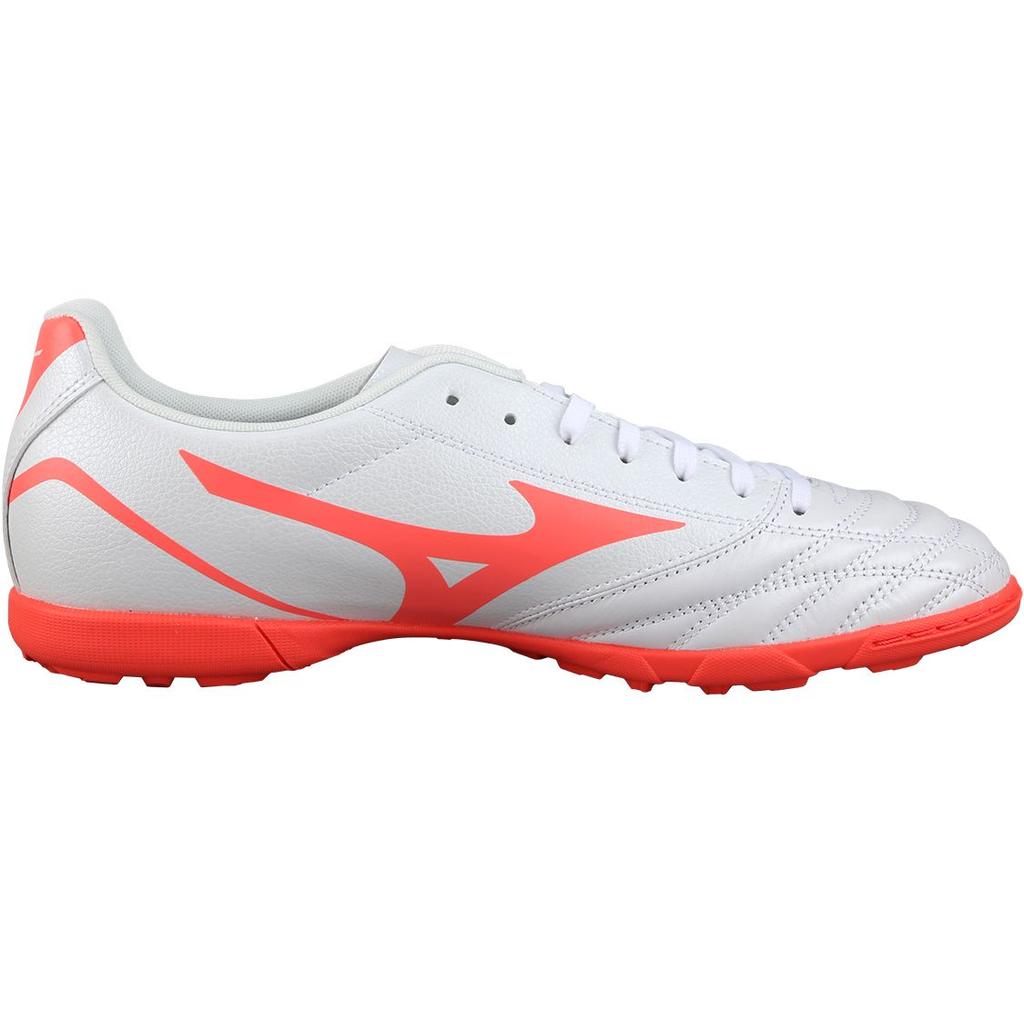 Mizuno Folgado Mid-Range AS TF (Rubber Studs) Non-Slip Soccer Shoes Men Soccer Shoes White Red P1GD239304