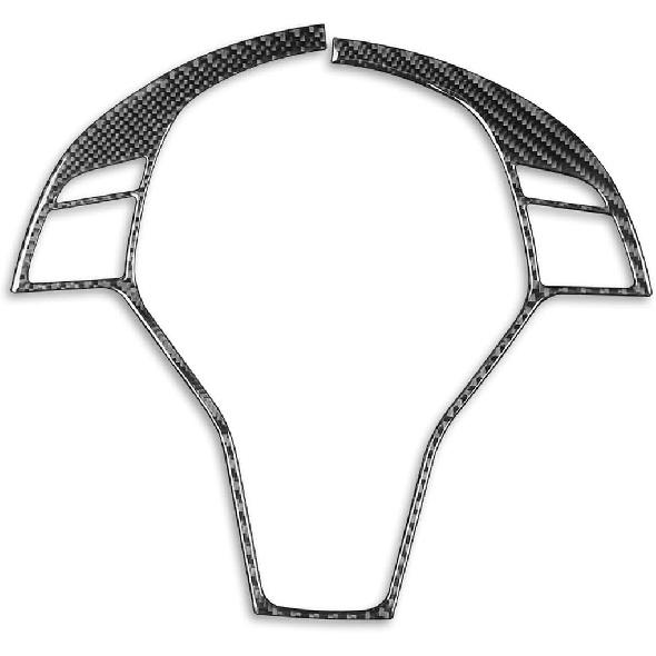 Real Carbon Fiber Car Climate Control CD Radio Panel Sticker Cover Trim Compatible with Mercedes-Benz C-Class W204 C250 C300 C350 C63 AMG 2012-2014