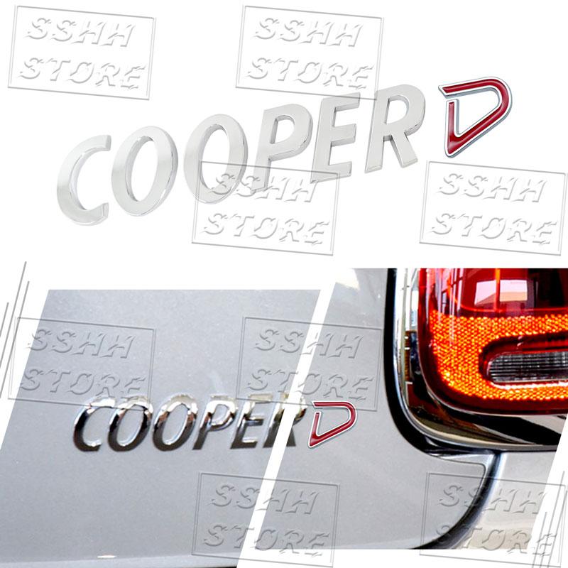 Car-Styling COOPER SD Emblem Car Trunk Body Stickers For Cooper S JCW R55 R56 R57 R58 F54 F55 F56 F57 F60 Countryman