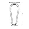 Loopunk Carabiner Link 304 Stainless Set of Snap Quick for Outdoor Key Spring Outdoor Rustproof Buckle, Steel, 6, Hooks, Links, Multifunctional,