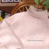 Kleine Schafe springen: Kinder Pullover 100% Kaschmir mit hohem Kragen - Verdickt für Wärme