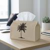 2D Flat, 1 Minimalist Ink Painting - Palm Tree Outline Design, Tissue Holder, Ideal for Kitchen, Living Room, Bedroom, and Car Tissue Holders, High-qu