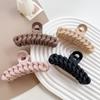 Große Pferdeschwanz-Luxus-Haarspangen für Frauen, koreanische Krallenklammern, dickes Haar, Soild-Farben, Krabbenkrallenklammern, Haar-Accessoires für Frauen