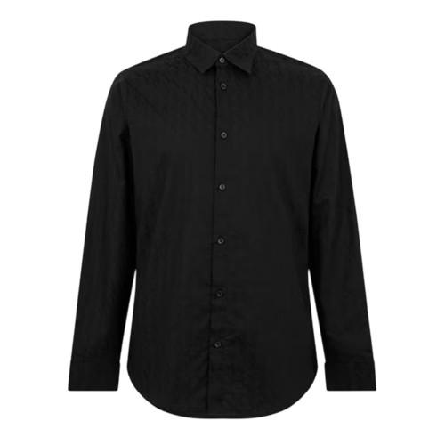 Armani Exchange Herren Hemd mit Struktur und Kentkragen