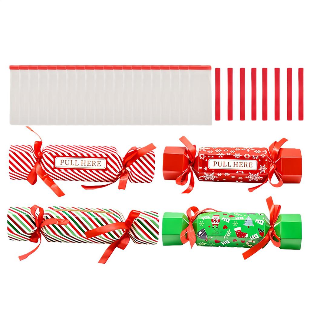 4PCS Christmas Surprise Money Pulling Gift Box Set DIY Christmas Gift Money Money Dispenser Box Candy Shape Pull out Container