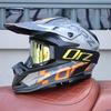 ORZ-F16-DOT Approved Off Road Motocross Helmet with Goggles, High Strength ABS Lightweight Shockproof All Terrain Safety Gear